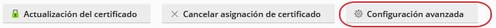 configuracion avanzada certificado