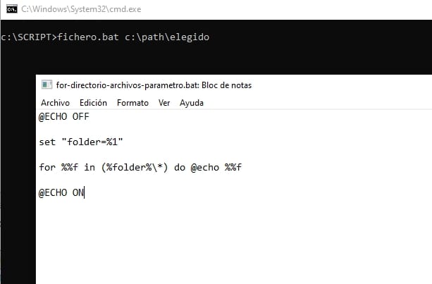 comando for en bat
